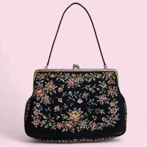 Walborg West Germany Vintage Embroidered Evening Handbag